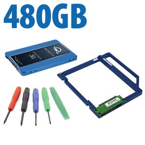 DIY Kit: Data Doubler + 480GB OWC Mercury Electra 3G SSD Drive Bundle + 5 Piece Toolkit.