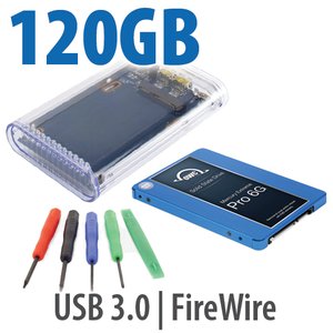 DIY KIT: OWC On-the-Go FW800/USB 3.0 2.5" Enclosure + 120GB Mercury Extreme Pro 6G SSD
