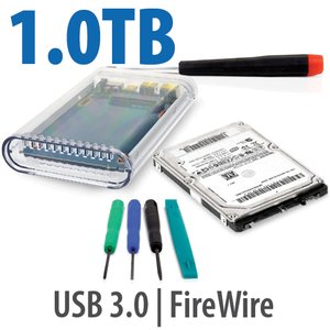 DIY KIT: OWC On-the-Go FW800/USB 3.0 2.5" Enclosure + 1.0TB Toshiba Hybrid SSHD