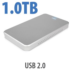 (*) 1.0TB OWC Express USB 2.0 Portable External Drive - Silver
