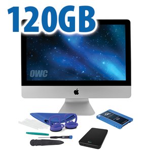 DIY Kit for 2012 or later 21.5" iMac's factory HDD: 120GB OWC Mercury Electra 6G SSD.