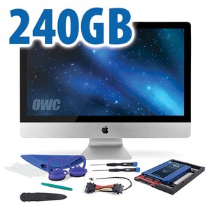 DIY Kit for 2012 or later 27" iMac's factory HDD: 240GB OWC Mercury Electra 6G SSD.