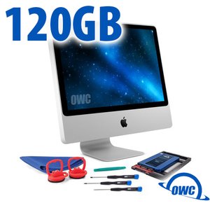 DIY Kit for 2006 - early 2009 iMac's factory HDD: 120GB OWC Mercury Electra 6G SSD.