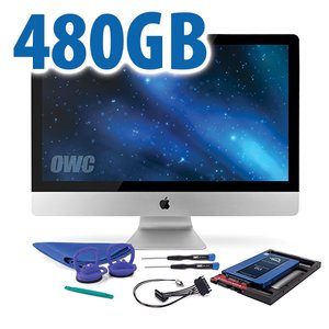 DIY Kit for 2011 iMac's factory HDD: 480GB OWC Mercury Electra 6G SSD.