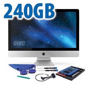 DIY Kit for 2011 iMac's factory HDD: 240GB OWC Mercury Extreme Pro 6G SSD.