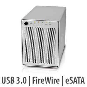 (*) OWC Mercury Elite Pro Qx2 eSATA,FireWire 800+USB 3.0 4-Bay SATA Desktop RAID Enclosure