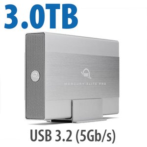3.0TB OWC Elite Pro External 7200RPM USB 3.0 High-Speed