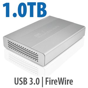 1.0TB OWC Mercury Elite Pro mini portable 7200RPM FW800/400 + USB3.0 storage solution