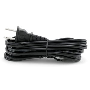 1.0 Meter (39") UL Certified 2-Pin Power Cord from AC Adapter to wall for US/North America