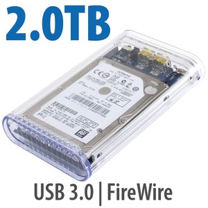 2.0TB OWC Mercury On-The-Go Pro Portable FW800&400/USB3 5400RPM Storage Solution