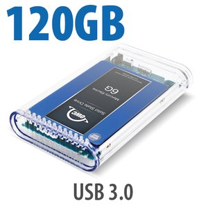 120GB SSD OWC Mercury On-The-Go Pro USB 3.0 / 2.0 SSD Portable Bus Powered Solution.