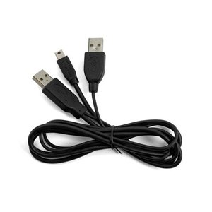 1.0 Meter (39") USB 2.0 A to USB 2.0 Mini B 5-Pin Cable - Auxiliary USB "Y" Power Design