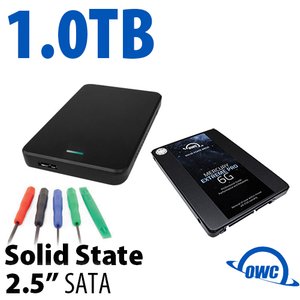 DIY KIT: OWC Express USB 3.0/2.0 2.5" Enclosure + 1.0TB Mercury Extreme Pro 6G SSD
