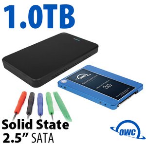 DIY KIT: 1.0TB OWC Mercury Electra 3G SSD + OWC Express USB 3.0/2.0 2.5" Enclosure + Tools
