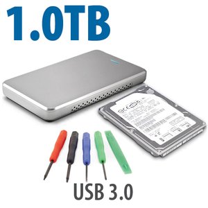 DIY KIT: OWC Express USB 3.0/2.0 2.5" Enclosure + 1.0TB Toshiba Hybrid SSHD