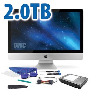 DIY Kit: 2.0TB 7200RPM HDD Upgrade/Replacement Kit for Apple iMac (all 2012 and later 27" models)