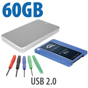 DIY KIT: OWC Express USB 2.0 2.5" Enclosure + 60GB Mercury Electra 6G SSD