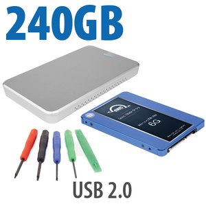 DIY KIT: OWC Express USB 2.0 2.5" Enclosure + 240GB Mercury Electra 6G SSD