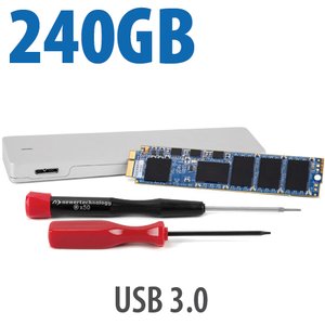 (*) 240GB OWC Aura 6G SSD + Envoy Kit for MacBook Air 2010+2011: Complete Solution with Enclosure