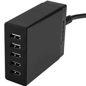 Sabrent 5-Port USB Wall Charger 50W - Black