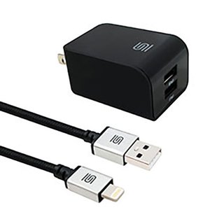 S2dio 4.8Amp (2.4A per port) Dual USB Charger and Cable