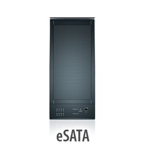 Sans Digital TowerRAID TR8MB - 8 Bay SATA to eSATA (Port Multiplier) RAID-Ready Enclosure - Black
