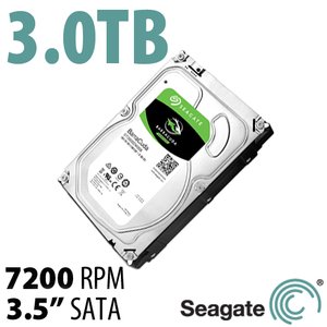 3.0TB Seagate BarraCuda 3.5-inch SATA 6.0Gb/s 7200RPM Hard Drive