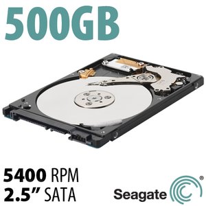 500GB Seagate Laptop Thin 2.5-inch 7mm SATA 3.0Gb/s 5400RPM Hard Drive