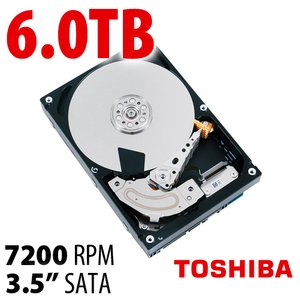 6.0TB Toshiba MD01ACA Series 3.5-inch SATA 6.0Gb/s 7200RPM Hard Drive