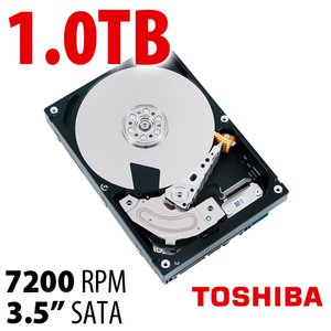 1.0TB Toshiba MG03ACA Series 3.5-inch SATA 6.0Gb/s 7200RPM Enterprise Class Hard Drive