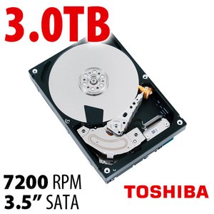 3.0TB Toshiba MG03ACA Series 3.5-inch SATA 6.0Gb/s 7200RPM Enterprise Class Hard Drive w/ 64MB Cache