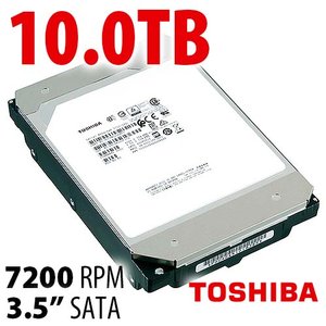 10.0TB Toshiba MG06ACA Series 3.5-inch SATA 6.0Gb/s 7200RPM Enterprise Class Hard Drive