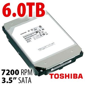 6.0TB Toshiba MG06ACA Series 3.5-inch SATA 6.0Gb/s 7200RPM Enterprise Class Hard Disk Drive