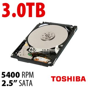 3.0TB Toshiba MQ03ABB300 2.5-inch 15.0mm SATA 6.0Gb/s 5400RPM Hard Drive