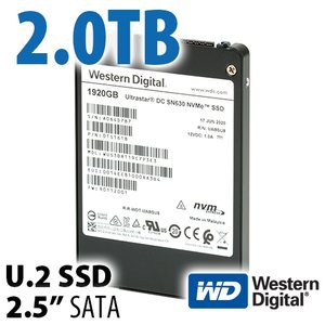 2.0TB Western Digital UltraStar SN630 2.5-inch NVMe U.2 Enterprise Class SSD for Apple/Mac Systems