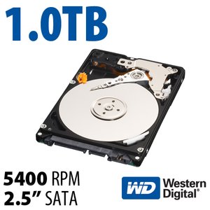 1.0TB WD Scorpio Blue 2.5-inch 9.5mm SATA 6.0Gb/s 5400RPM Hard Drive