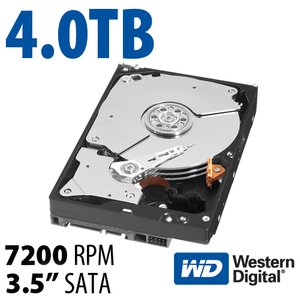 4.0TB WD Black 3.5-inch SATA 6.0Gb/s 7200RPM Hard Drive