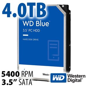 4.0TB WD Blue 3.5-inch SATA 6.0Gb/s 5400RPM Hard Drive