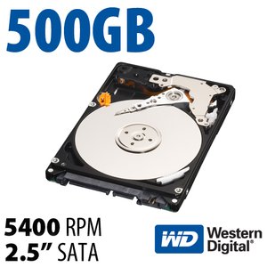 500GB WD Scorpio Blue 2.5-inch 7mm SATA 6.0 Gb/s 5400RPM Hard Drive