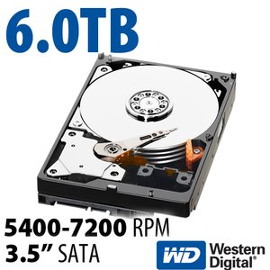 6.0TB WD Red 3.5-inch SATA 6.0Gb/s 5400-7200RPM Hard Drive