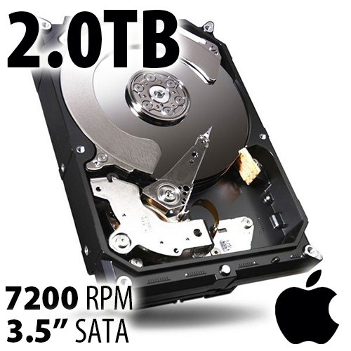 (*) 2.0TB Apple Genuine 3.5-inch SATA 7200RPM Hard Drive From Yr2013-2016