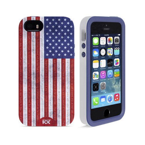 (*) NewerTech NuGuard KX. Color: Stars & Stripes. X-treme Protection For Your IPhone 5/5S