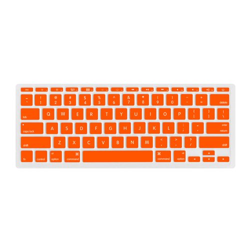 (*) NewerTech NuGuard Keyboard Cover For All 2011-2016 MacBook Air 11 Models - Orange Color.