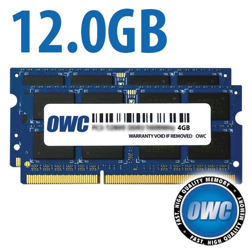 12.0GB (4GB + 8GB) OWC PC3-14900 DDR3L 1867MHz CL11 204-Pin SO-DIMM Memory Upgrade Kit