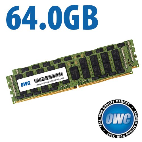 64.0GB (2 X 32GB) OWC PC23400 DDR4 ECC 2933MHz 288-Pin RDIMM Memory Upgrade Kit