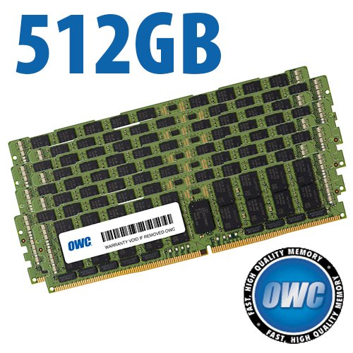 512.0GB (8x 64GB) OWC PC23400 DDR4 ECC 2933MHz 288-Pin RDIMM Memory Upgrade Kit