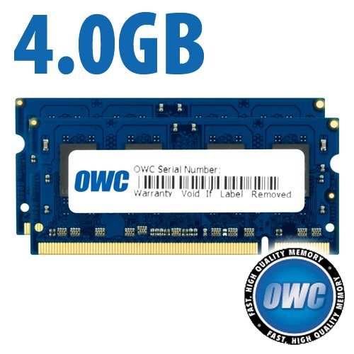 4.0GB (2 X 2GB) OWC PC-5300 DDR2 667MHz 200-Pin SO-DIMM Memory Upgrade Kit For Mac