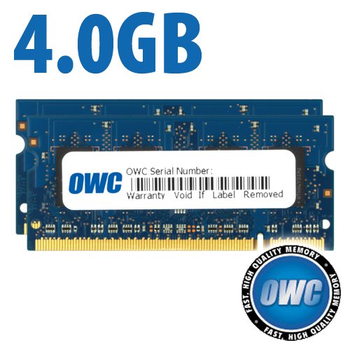 4.0GB Kit (2 X 2GB) PC2-6400 DDR2 800MHz SO-DIMM 200 Pin Memory Upgrade Kit For Mac