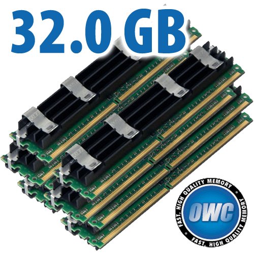 32.0GB (8 X 4GB) OWC PC6400 DDR2 ECC 800MHz 240-Pin FB-DIMM Memory Upgrade Kit For Mac Pro (2008) *A