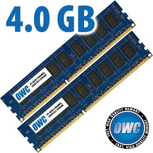 4.0GB (2 X 2GB) OWC PC8500 DDR3 1066MHz ECC DIMM Memory Upgrade Kit
